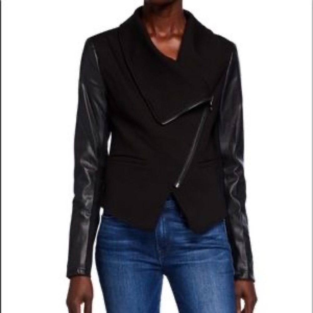 Bagatelle Mixed Media Moto Jacket NWT